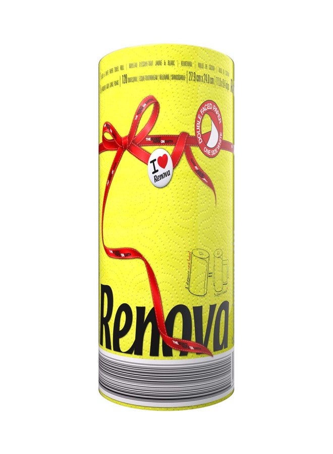 Renova Luxury Colored Paper Towel Jumbo Rolls 2-Ply-120 Sheets - Image 1